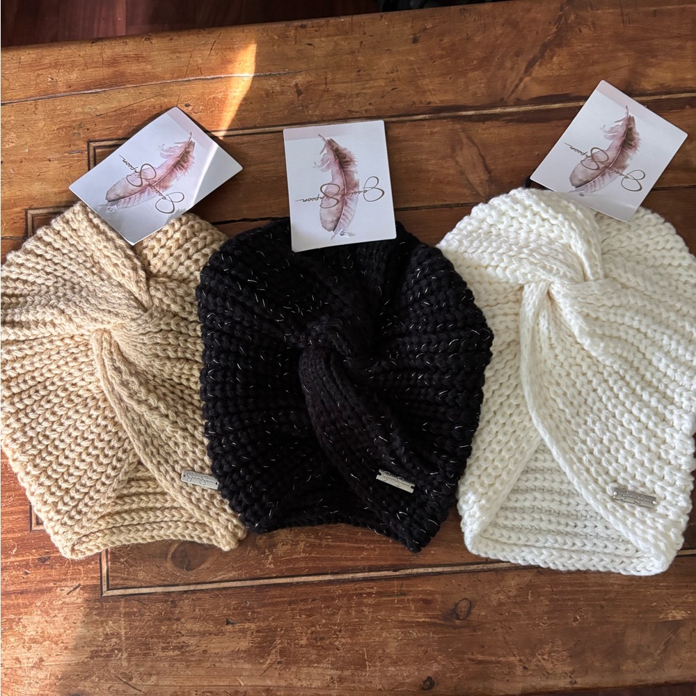 NWT Jessica  Simpson Knit Turban Hat/Beanie Lot